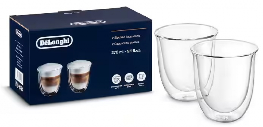 Чаши Delonghi DLSC311 2бр за капучино - Техмарт